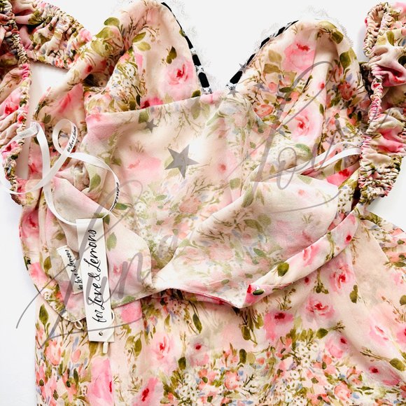 FOR LOVE & LEMONS Emmaline Floral Maxi Dress NWT - Picture 11 of 13